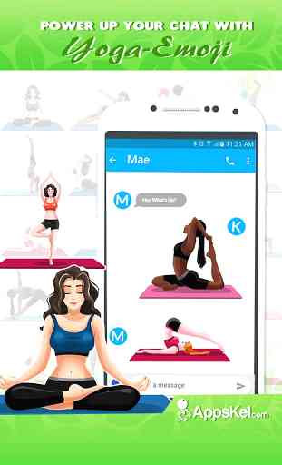 Yoga & Meditation Wellness Emoji Stickers App 1