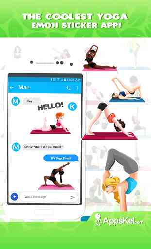 Yoga & Meditation Wellness Emoji Stickers App 4