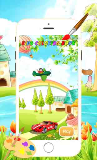 Deportes de coches para colorear libro - Todo en el vehículo tractor 1 y pintura colorida para los niños juegos gratis 1