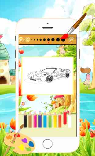 Deportes de coches para colorear libro - Todo en el vehículo tractor 1 y pintura colorida para los niños juegos gratis 3