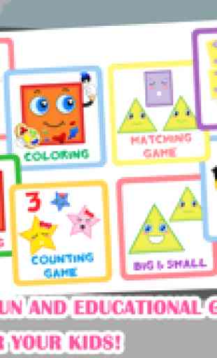 Formas y colores del niño preescolar GRATIS - Todo en 1 Educativos Rompecabezas Juegos para Niños 1