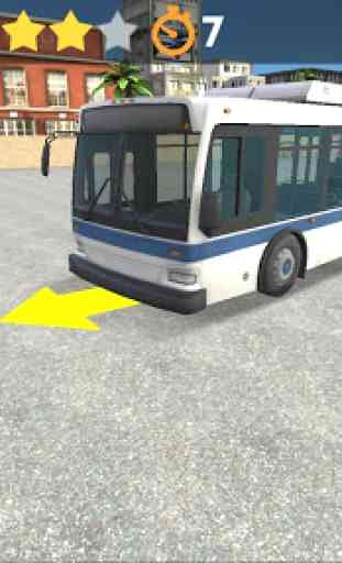 Aparcamiento de autobús 3D 1