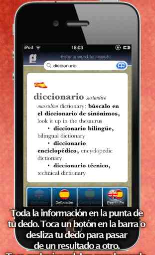 Multi-Diccionario inglés español - dic:ph 2