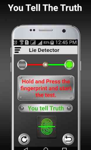 Aplicación de prueba de detector de mentiras 2