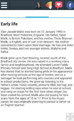 Biography of Zayn Malik 3