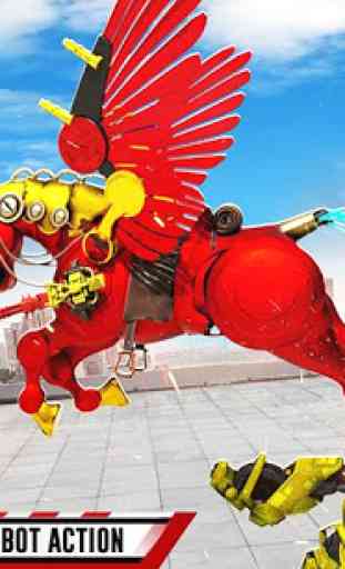 caballo volador héroe robot vaquero juegos d robot 1