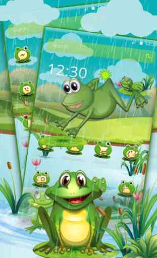 Cartoon Green Frog 2