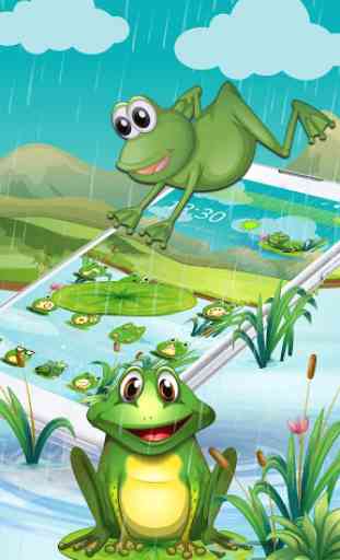 Cartoon Green Frog 3