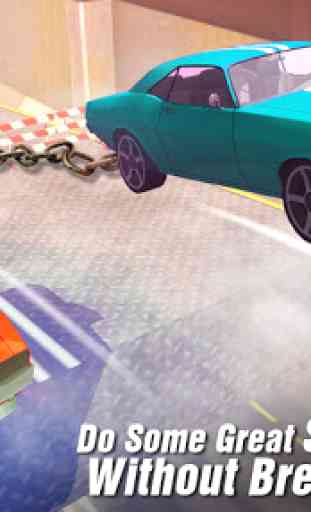 Chained Cars Against Ramp 3D 4