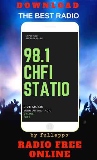 CHFI 98.1 CHFI Radio App CA free online 1