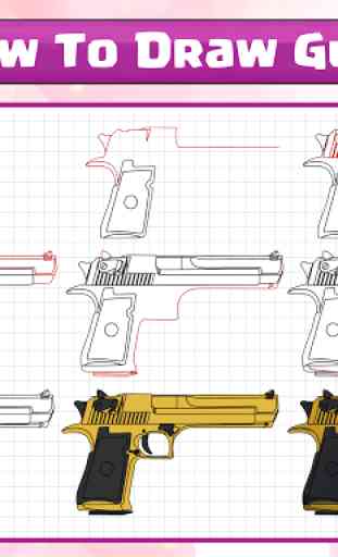 Cómo dibujar pistolas 1