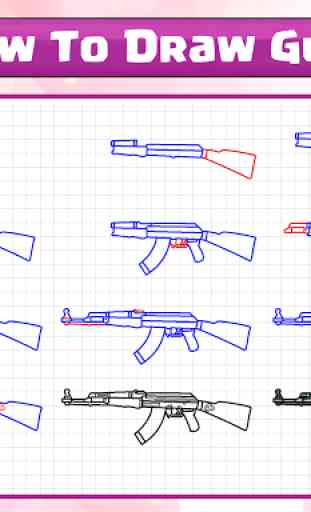 Cómo dibujar pistolas 2
