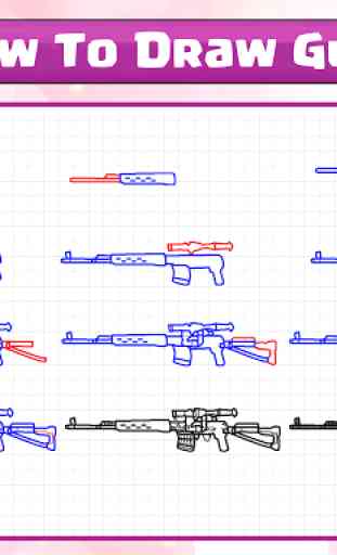 Cómo dibujar pistolas 3