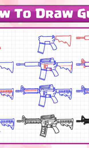 Cómo dibujar pistolas 4