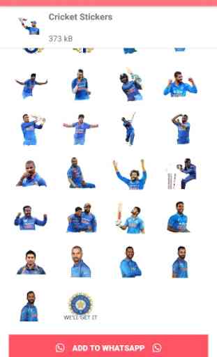 Cricket Stickers for Whatsapp - WAStickerApps 1