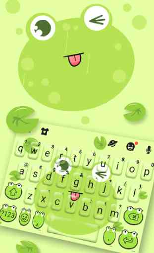 Cute Frog Tongue Tema de teclado 1