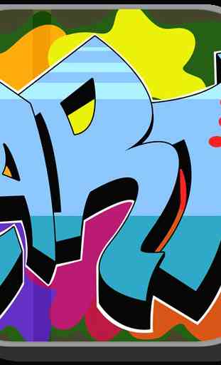 Diseño del nombre de Graffiti 1