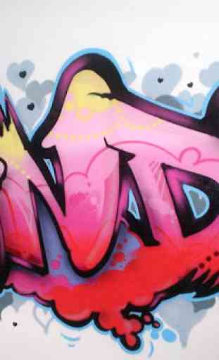 Diseño del nombre de Graffiti 4