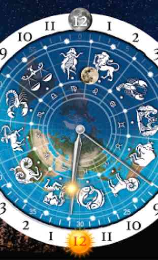 Flat Earth Sun, Moon & Zodiac Clock 1