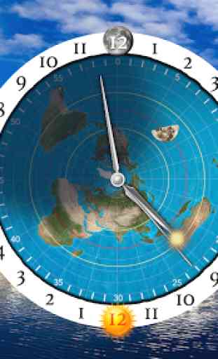 Flat Earth Sun, Moon & Zodiac Clock 2