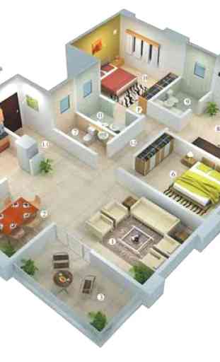 Ideas de planes de casas 3D 3