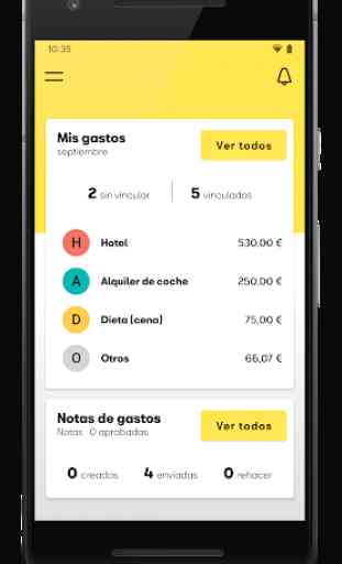 Justmoove. App para gestionar gastos de empresa. 1