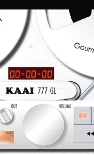 KAAI 777 GL folder player vintage VU-meter reel 1