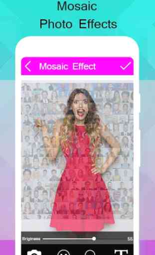 Mosaic Photo Effects : smallest collage art effect 1