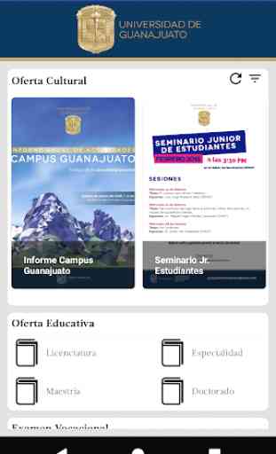 Oferta Educativa y Cultural del Campus Guanajuato 1