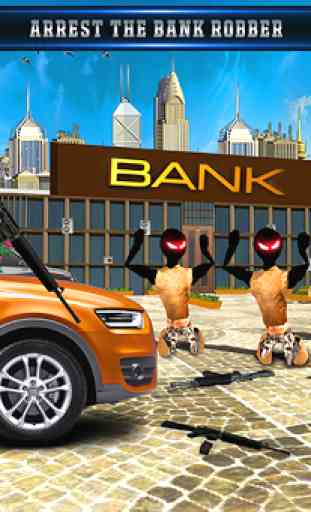 Policía Robot Banco Robo Ciudad Crimen 4