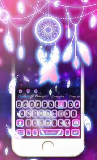 Purple Dream Catcher Keyboard 1
