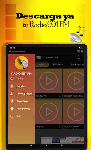 Radio 99.1 FM Estacion de Radio Streaming Gratis 4