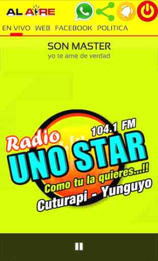 RADIO UNO STAR CUTURAPI 104.1 FM 1