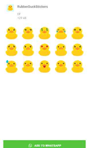 Rubber Duck stickers for WhatsApp WAStickerApps 1