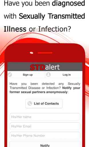 STD alert, anonymous and free notification 1