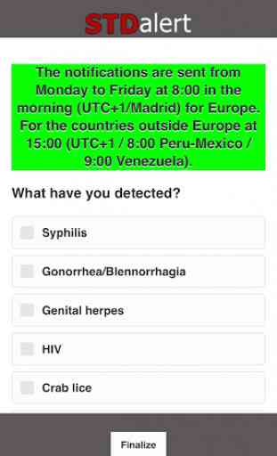 STD alert, anonymous and free notification 4