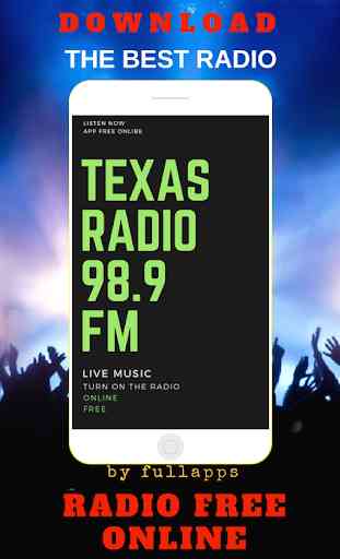 Texas radio 98.9 FM APLICACIÓN ONLINE GRATIS 1