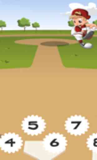 A Baseball Counting Game for Children: learn to count 1 – 10 4