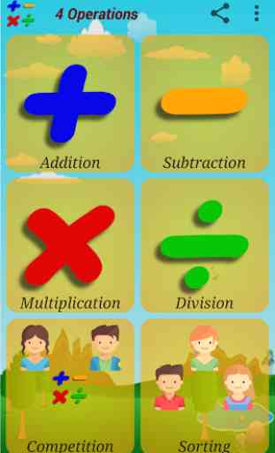 4 Operations Math Game 1