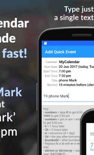 Add Quick Event - fast and easy calendar entry 1