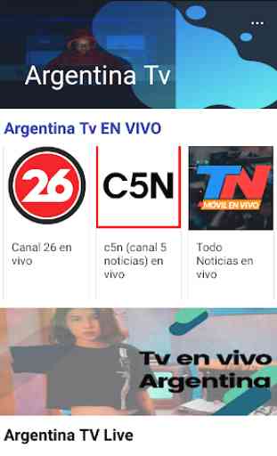 Argentina Live TV[Canales de televisión en vivo] 2