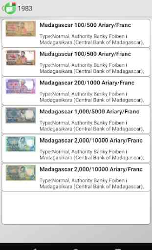 Billetes de banco de Madagascar 3