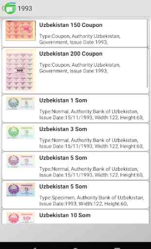Billetes de banco de Uzbekistán 3