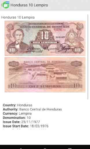 Billetes de Honduras 4