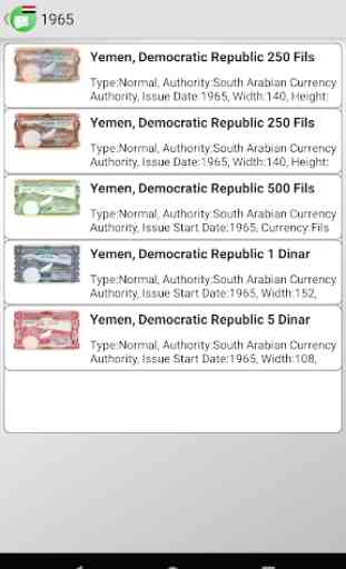 Billetes de Yemen 3