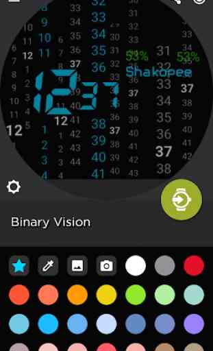 Binary Vision Watch Face 3