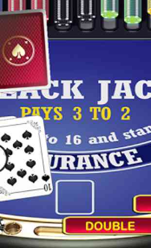 Blackjack 21 Black Jack Table 1