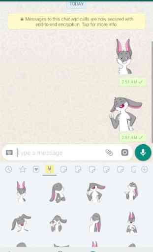 Bunny Stickers - WAStickerApps 4