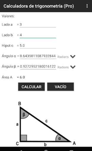 Calculadora de trigonometría (Pro) 3