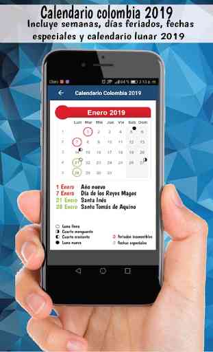 Calendario colombia 2019 festivos y semana santa 4